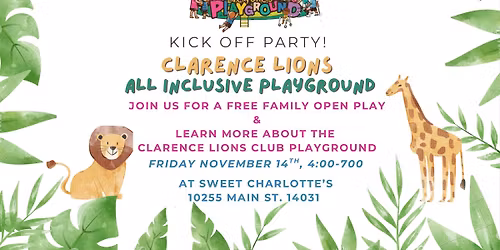 Clarence Lions Club Inclusive Playground Kick Off Party!