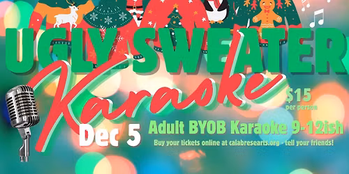 ADULT Ugly Sweater KARAOKE- BYOB