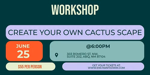 Cactus Scapes Candle Making Night - Thursday, June 25th at 6pm