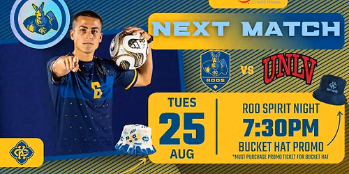 MATCHDAY 8-25 MEN'S SOCCER!