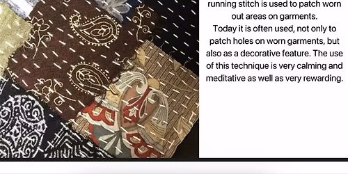 Learn the simple art of BORO stitching.