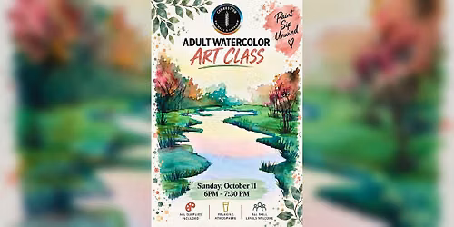 Watercolor Art Class \u2013 Paint, Sip & Unwind