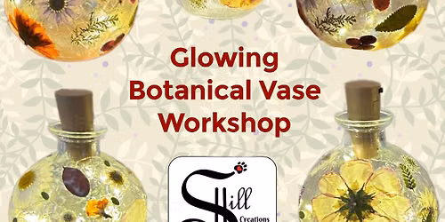 Glowing Botanical Vase