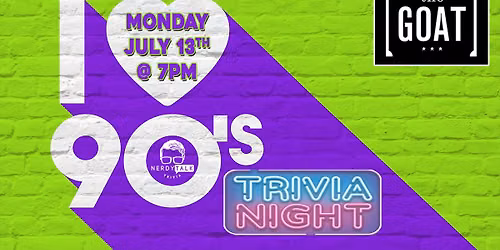 90's Team Trivia Night in Nashville! 