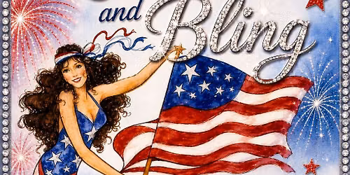 July 4th Party!  Red, White, and Bling!
