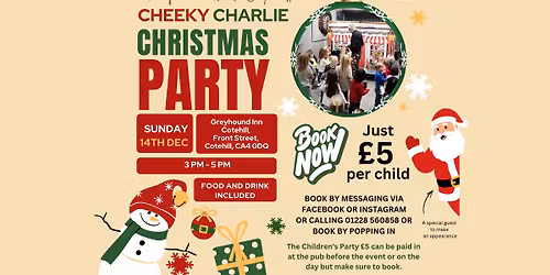 Kid's Christmas Party with Cheeky Charlie + Santa