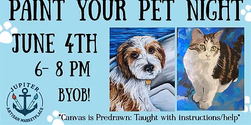 Paint your Pet Jupiter Artisan Marketplace