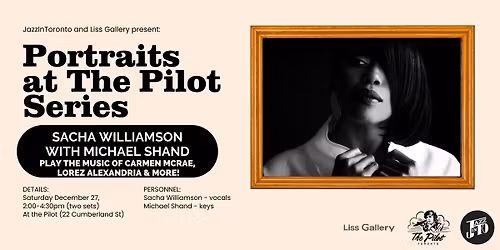 JazzInToronto and Liss Gallery present: Sacha Williamson & Michael Shand