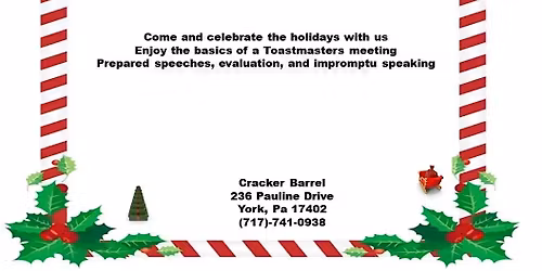 White Rose Toastmasters Holiday Party and Open House
