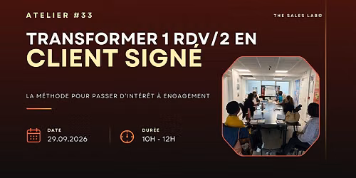 Atelier Transformer 1 rdv\/2 en client sign\u00e9
