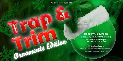 Trap and Trim: Holiday Sip and Paint