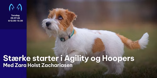 SPOT - St\u00e6rke starter i Agility og Hoopers - Torsdag 09.07.26 kl 12.00-13.30 - Zara Holst Zachariase