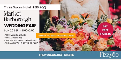 Market Harborough Wedding Fair Sun 20 Sept 2026 - Leicestershire | Fizzydo
