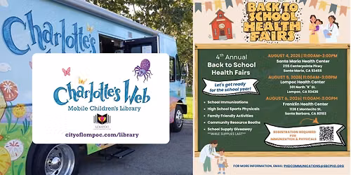Bookmobile Public Stop - Back to School Health Fair