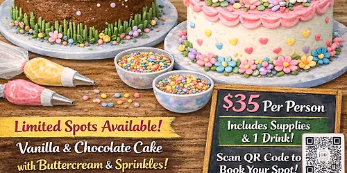 Cake Decorating Party at Tap & Pour