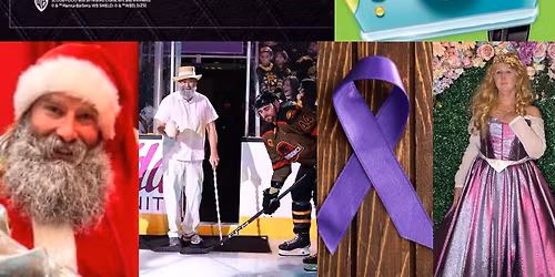 TZL fundraisers for Lustgarten at PVD Bruins Scooby-Doo Halloween Spectacular Night II