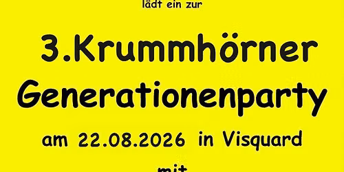 3. Krummh\u00f6rner Generationsparty 