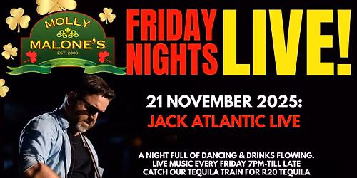 \ud83c\udfb8 FRIDAY NIGHT'S LIVE @MOLLYS \ud83c\udfb6 