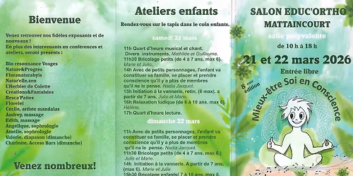 Salon mieux-\u00eatre et conscience Mattaincourt 2026