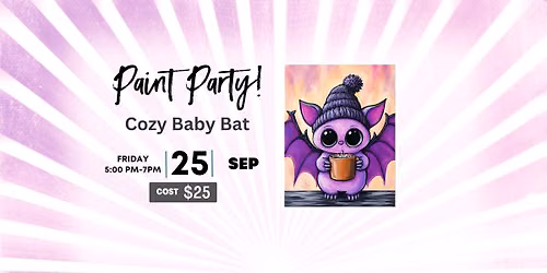 Cozy Baby Bat Paint Party