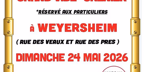 [HBCW] Vide-Grenier le Dimanche 24 Mai 2026