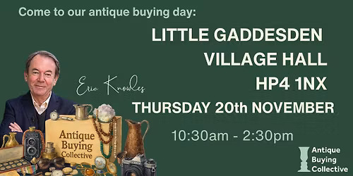 \ud83c\udf89 Antique & Jewellery Buying Event with Eric Knowles \u2013 Coming to Your Area! \ud83c\udf89