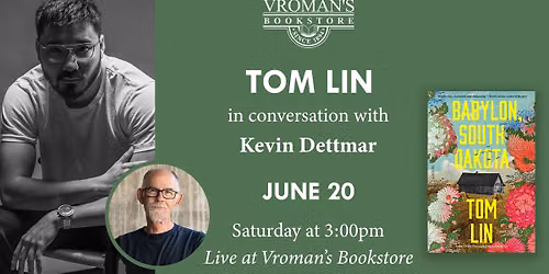 Tom Lin, with Kevin Dettmar, discusses & signs Babylon, South Dakota