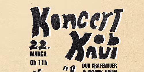 KONCERT OB KAVI: Duo Grafenauer & Kri\u017enik Zupan