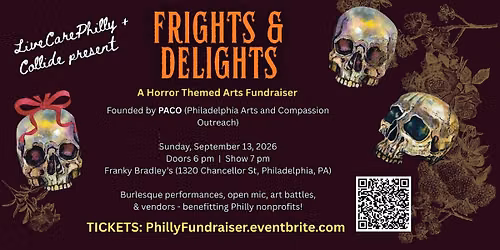Frights & Delights: A Horror Themed Arts Fundraiser