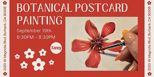 Botanical Postcard Painting