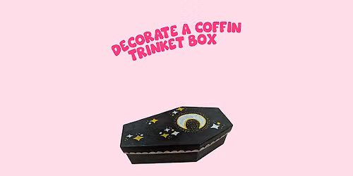 Decorate a coffin trinket box