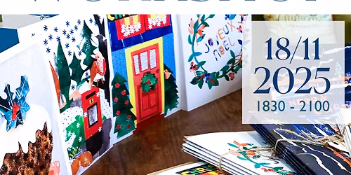 Painted Paper Christmas Cards Workshop