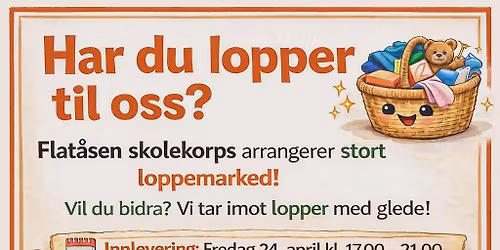 Flat\u00e5sen skolekorps sitt v\u00e5rloppemarked