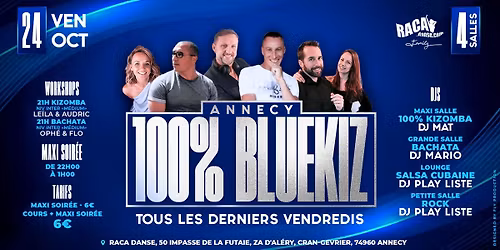 BLUE KIZ  Annecy  "Maxi-Salle Kizomba - Grde Salle BACHATA