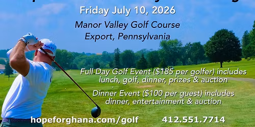 Hope for Ghana Charity Golf Outing