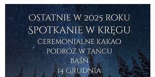 SpoTKANIE Kobiet w Kr\u0119gu z Ceremonialnym Kakao