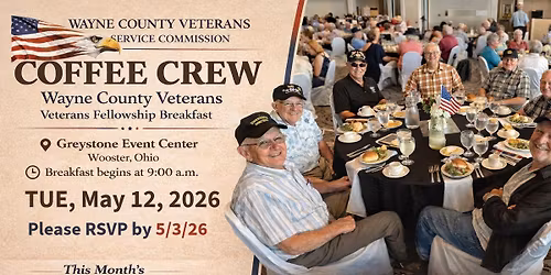 Veterans Coffee Crew Breakfast - On Us!