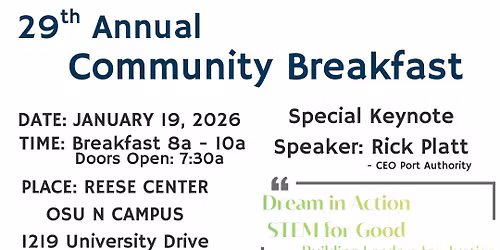 29th Annual Community Breakfast - Par Excellence STEM Academy