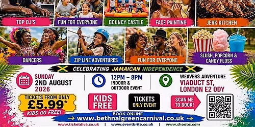 BETHNAL GREEN CARNIVAL - Music, Performances, Bouncy Castle, Face Painting