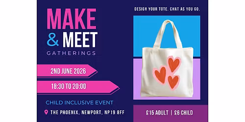 Make & Meet: Design Your Own Tote Bag (Evening Session)