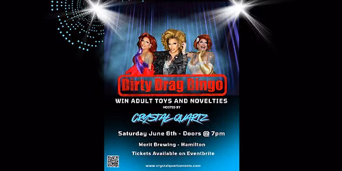 Dirty Drag Bingo- Pride Tour - Hosted by Crystal Quartz - Hamilton