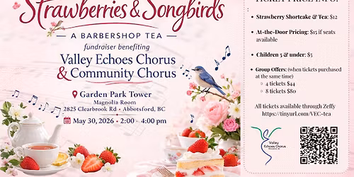 Strawberries & Songbirds - A Barbershop Tea