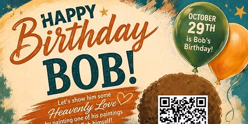 Celebrate Bob 84th B-day painting with Jaxy's Treasures
