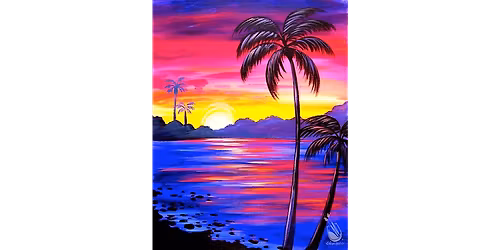 Bright Tropical Sunset - Paint and Sip in Houston | Classpop!\u2122