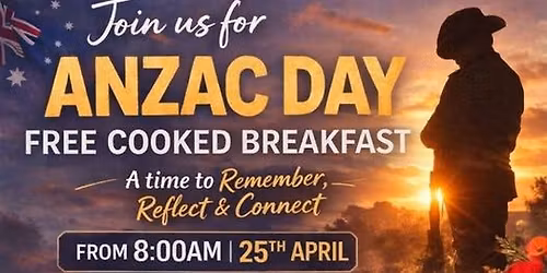 BREKKIE - ANZAC DAY - Free Event - All Welcome (Men, Women, All Ages)
