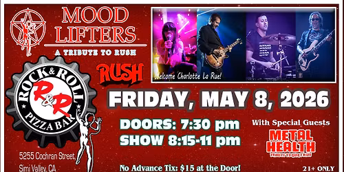Mood Lifters - A Tribute to Rush - Live in Simi Valley (RR Pizza Bar)!
