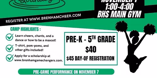 Mini Cheer & Mascot Camp