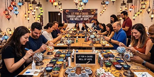 Turkish Mosaic Lamp Workshop: Shine for a Cause