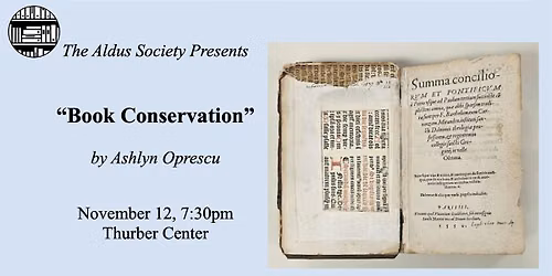 Book Conservation with Ashlyn Oprescu
