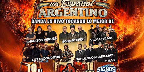 Tributo al Rock en Espa\u00f1ol Argentino \u2013 Soda Stereo, Enanitos Verdes y mas